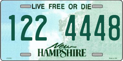 NH license plate 1224448