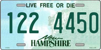 NH license plate 1224450