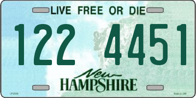 NH license plate 1224451