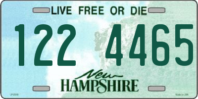 NH license plate 1224465
