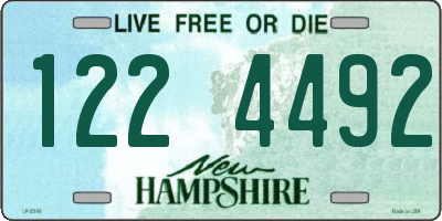 NH license plate 1224492