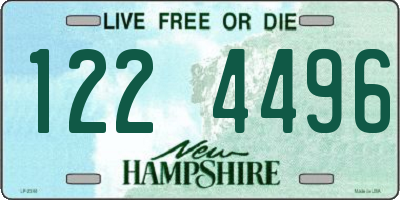 NH license plate 1224496