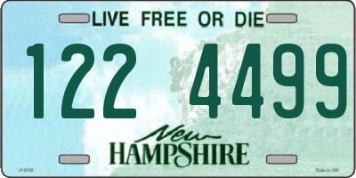 NH license plate 1224499
