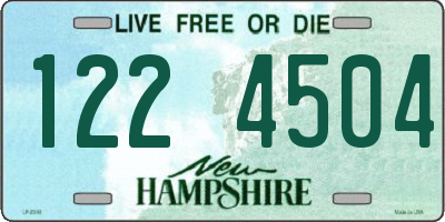 NH license plate 1224504