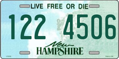 NH license plate 1224506