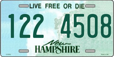 NH license plate 1224508