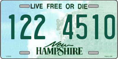 NH license plate 1224510