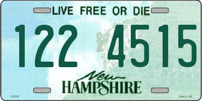 NH license plate 1224515