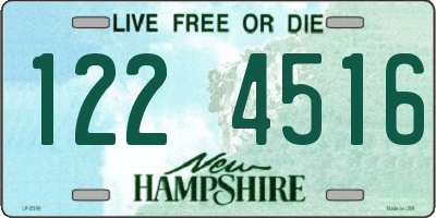 NH license plate 1224516