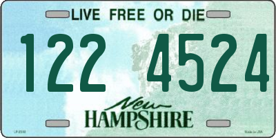 NH license plate 1224524