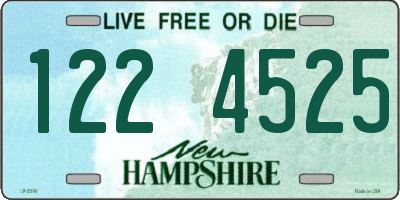 NH license plate 1224525