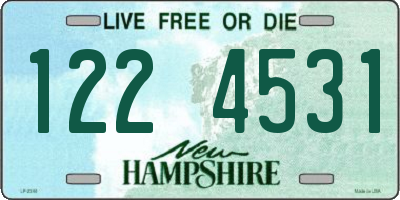 NH license plate 1224531