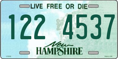 NH license plate 1224537