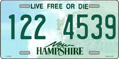 NH license plate 1224539