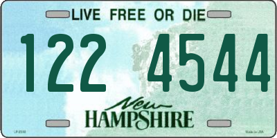 NH license plate 1224544