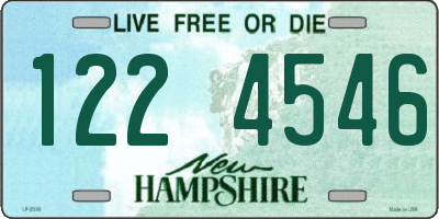 NH license plate 1224546