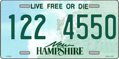 NH license plate 1224550