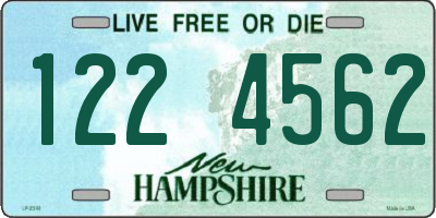 NH license plate 1224562