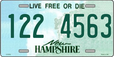 NH license plate 1224563
