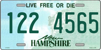 NH license plate 1224565