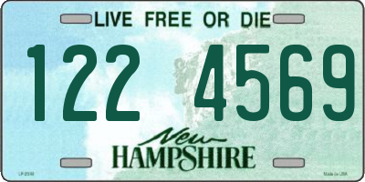 NH license plate 1224569