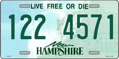 NH license plate 1224571