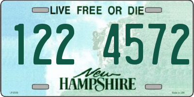 NH license plate 1224572