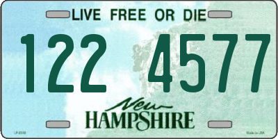 NH license plate 1224577