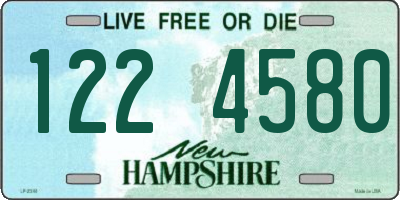 NH license plate 1224580