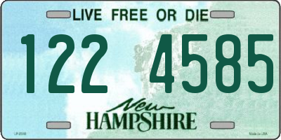 NH license plate 1224585