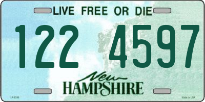 NH license plate 1224597