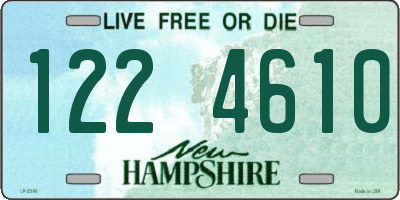NH license plate 1224610