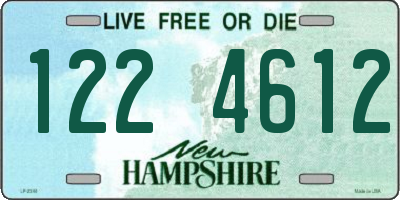 NH license plate 1224612