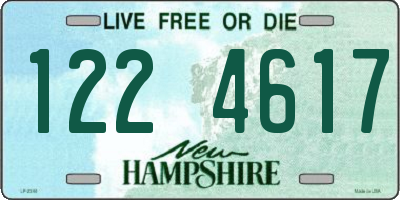 NH license plate 1224617
