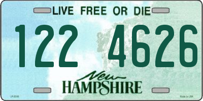 NH license plate 1224626