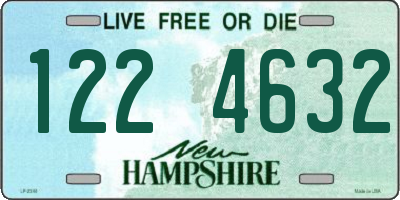 NH license plate 1224632