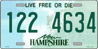 NH license plate 1224634