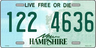 NH license plate 1224636