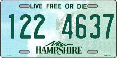 NH license plate 1224637