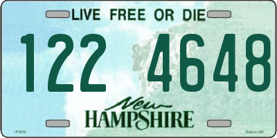 NH license plate 1224648