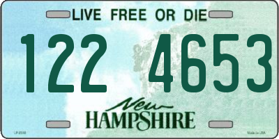 NH license plate 1224653