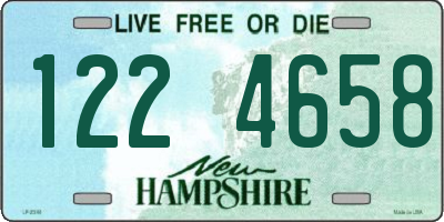 NH license plate 1224658