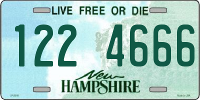 NH license plate 1224666