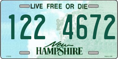 NH license plate 1224672