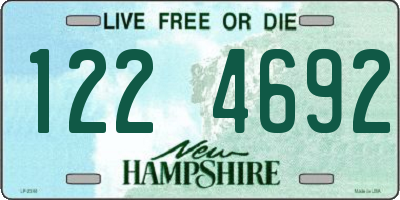 NH license plate 1224692