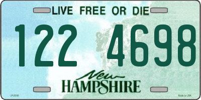 NH license plate 1224698