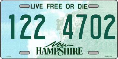 NH license plate 1224702
