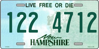 NH license plate 1224712