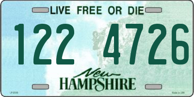NH license plate 1224726