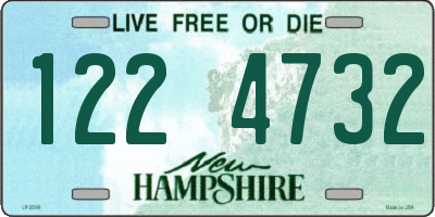 NH license plate 1224732